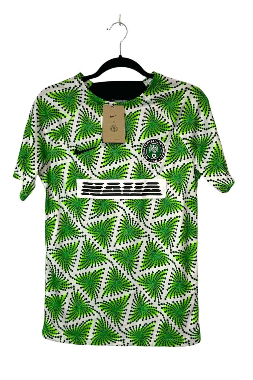 Nike Nigeria National Team Pre-Match Soccer Jersey Size S DM9551-398